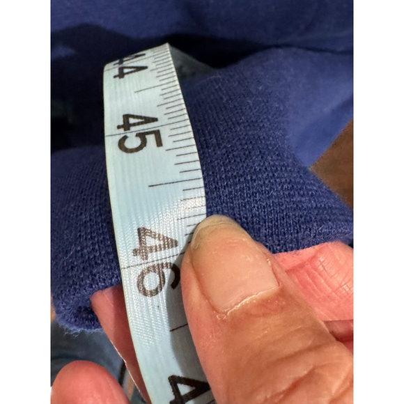 Women's Holt Renfrew vintage Wool collared button front coat Dress Size M Blue - Picture 9 of 10